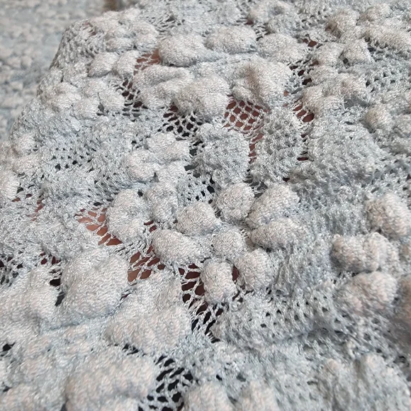 ASTR The Label floral lace knit dusty blue mid feminine chic dress size medium - Picture 7 of 13